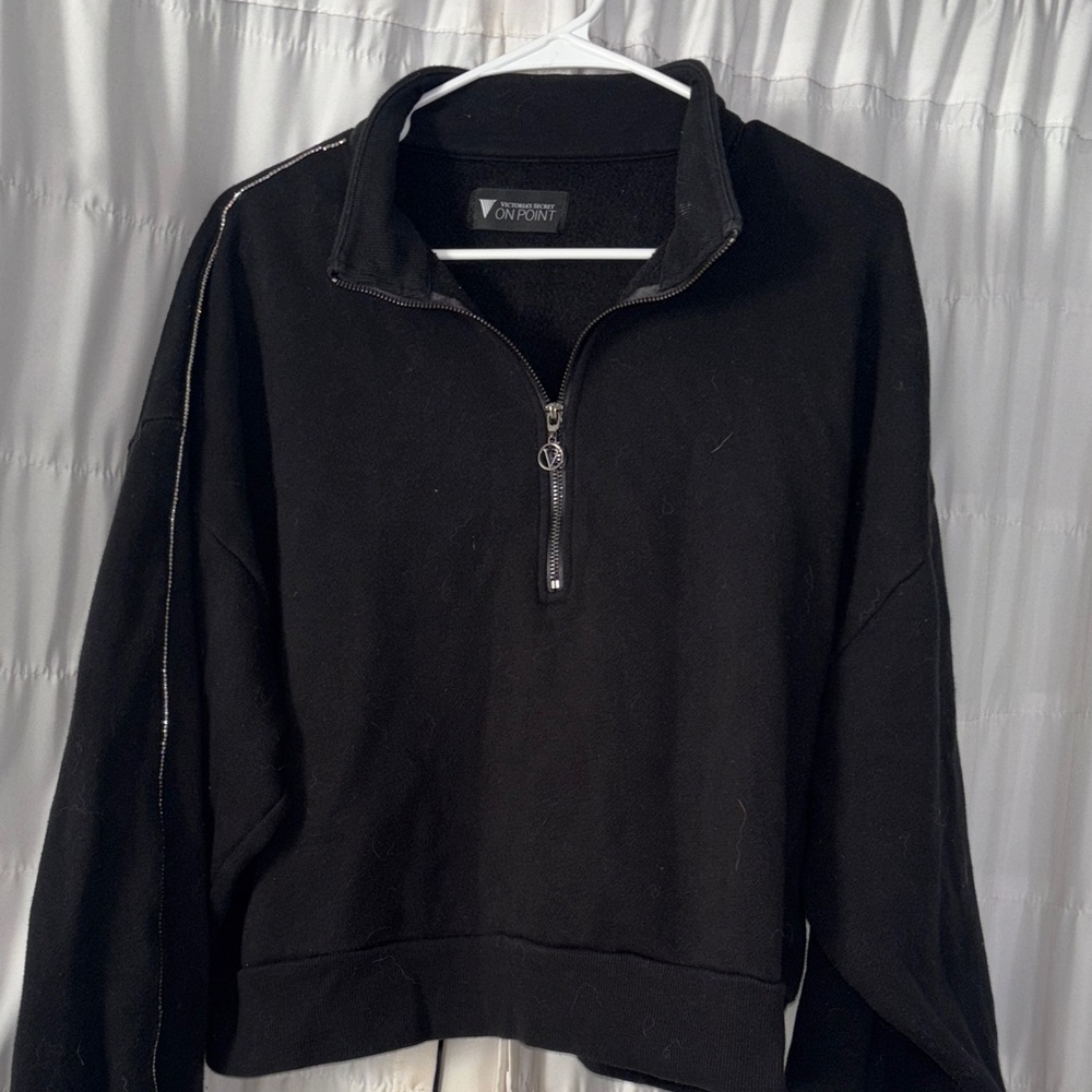 Victorias Secret Cropped 1/4 Sweatshirt